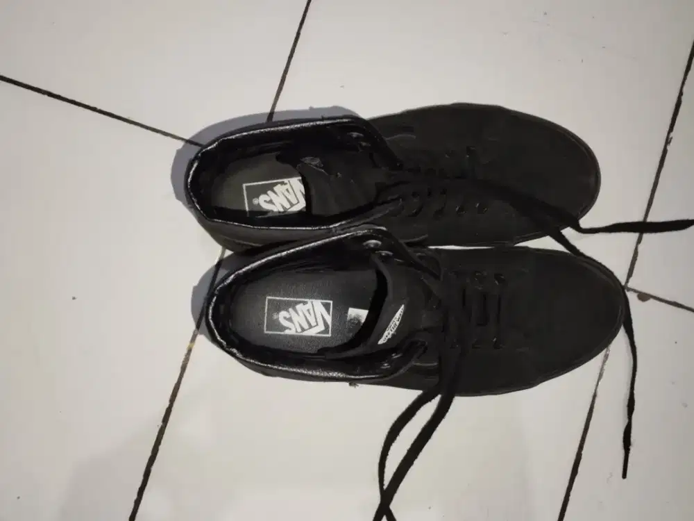 Jual Cepat Sepatu Vans Ski8 High Full Black Original