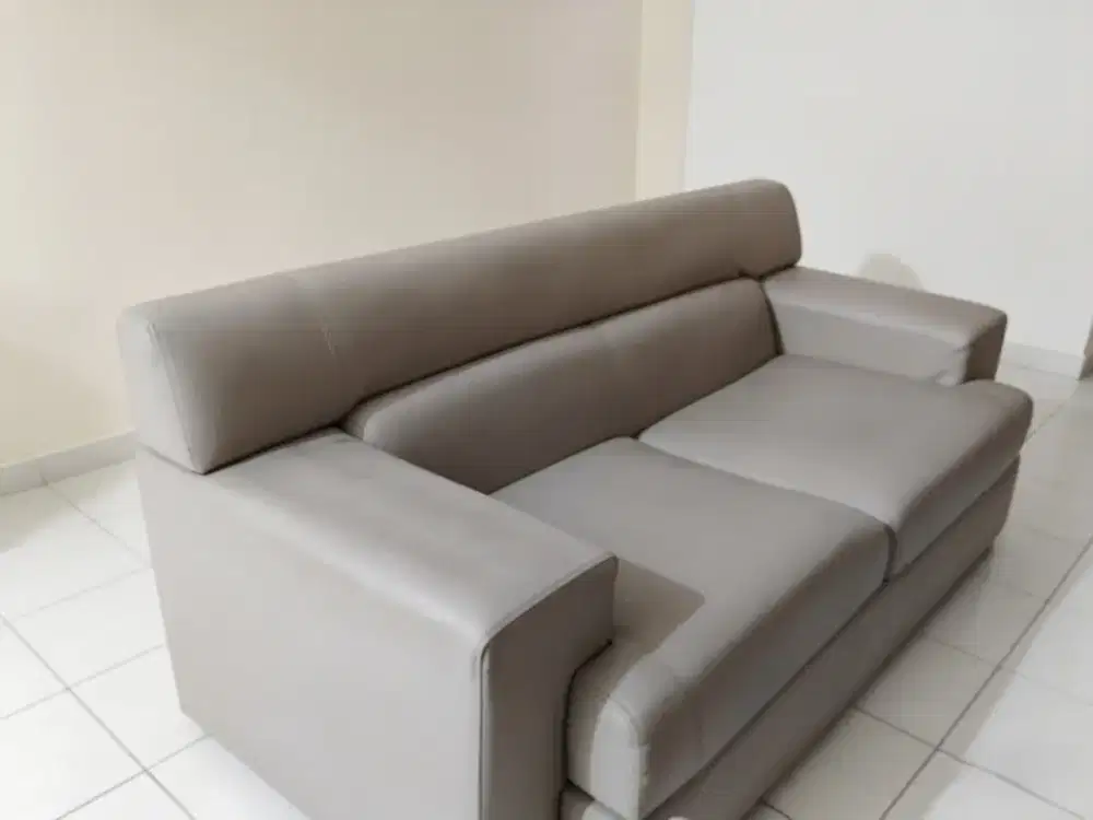 (BISA NEGO) Sofa (1 SET) 1+2+3 Seater | Synthetic Leather