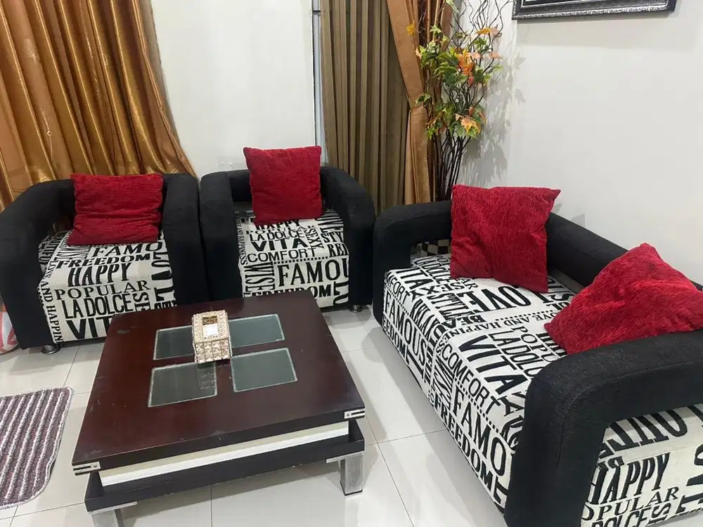 Sofa Set 2-1-1 + Meja