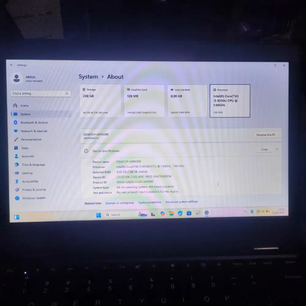 Jual laptop second