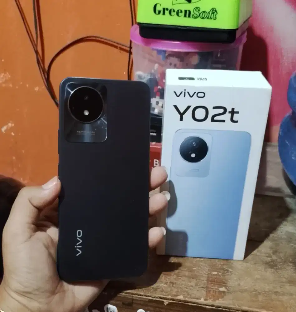 Vivo y02t ram 4+4/64 fullset + Softcase!.