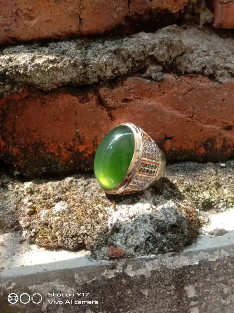 Cincin batu Aceh serpentin clean HQ