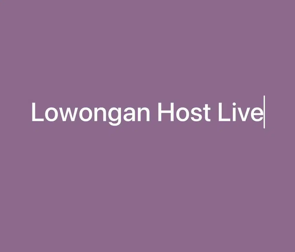 Lowongan Host Live