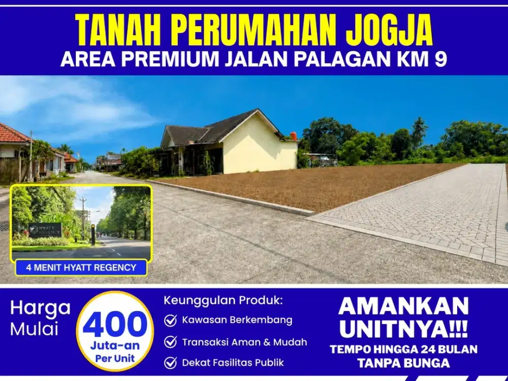 Tanah Impian Jogja, 200 Meter Jl. Raya Palagan, Sertifikat SHM Pekarangan