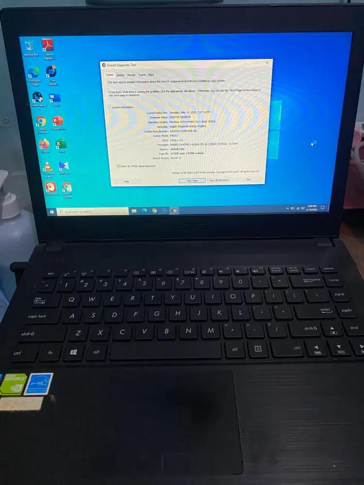 Asus P453UJ Core I3-6100U