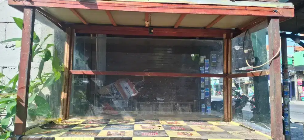 Gerobak dagang display