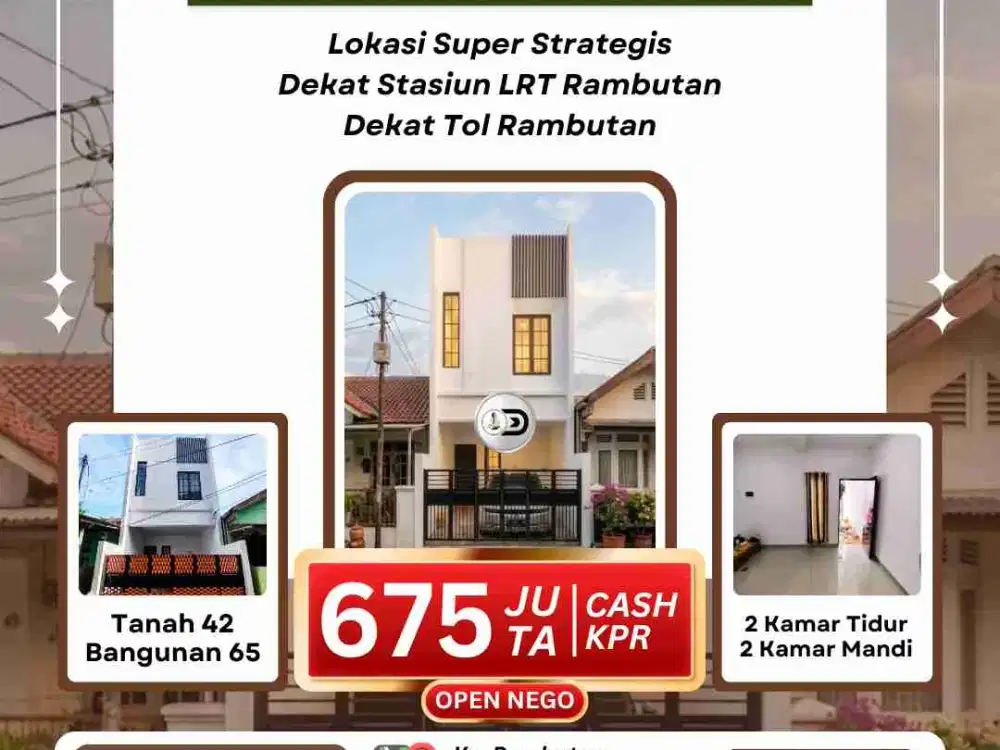 Dijual Rumah Siap Huni Ciracas Jakarta Timur