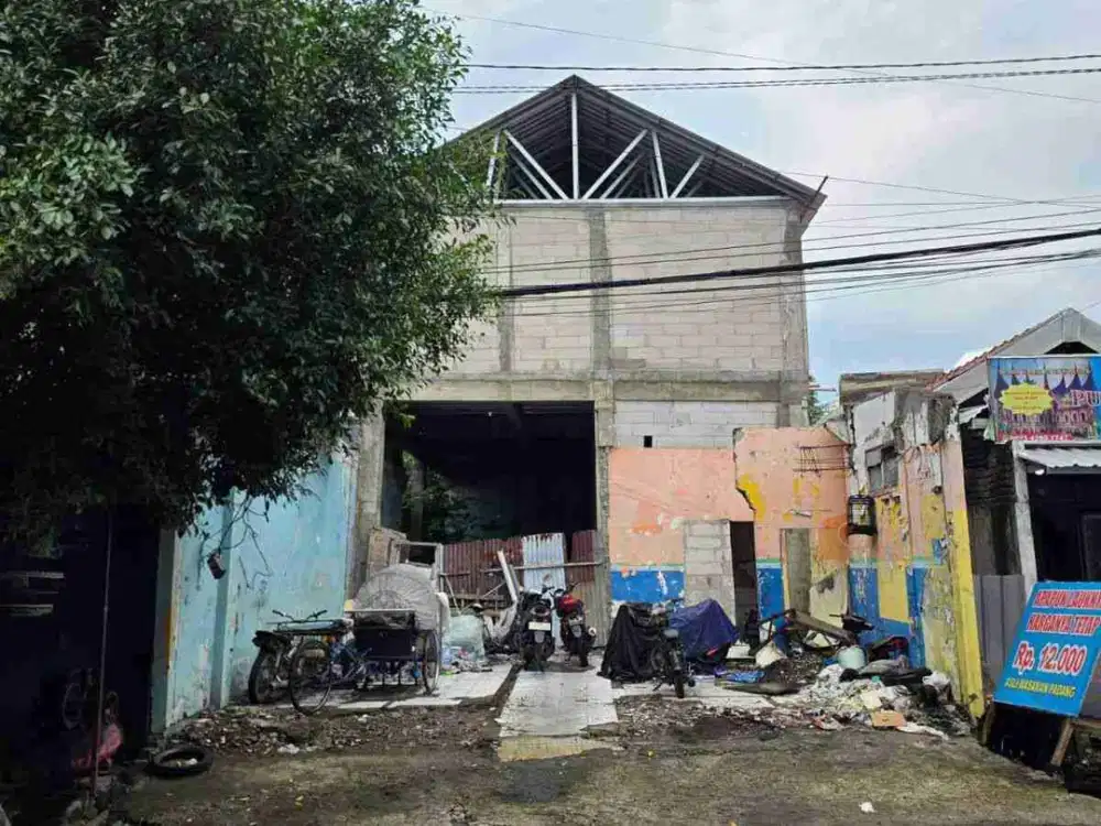 DIJUAL CEPAT LELANG RUMAH USAHA HITUNG TANAH MURAH DI JL GIRILAYA