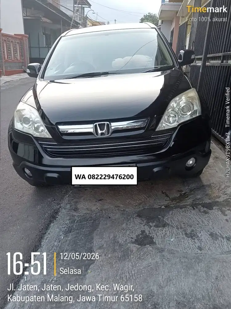 DIJUAL CEPAT – HONDA CR-V 2008 HITAM ELEGAN