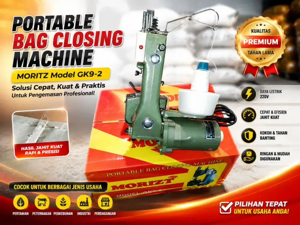 Mesin jahit karung portable gk92 Morizt