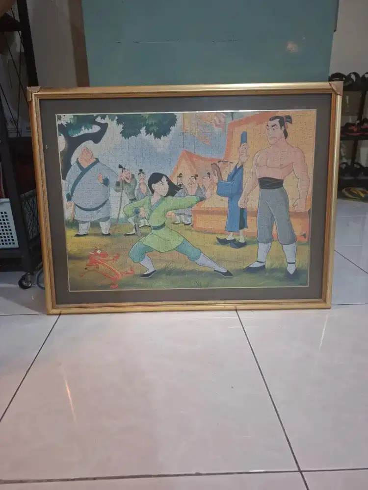Puzzle dengan pigura Mulan