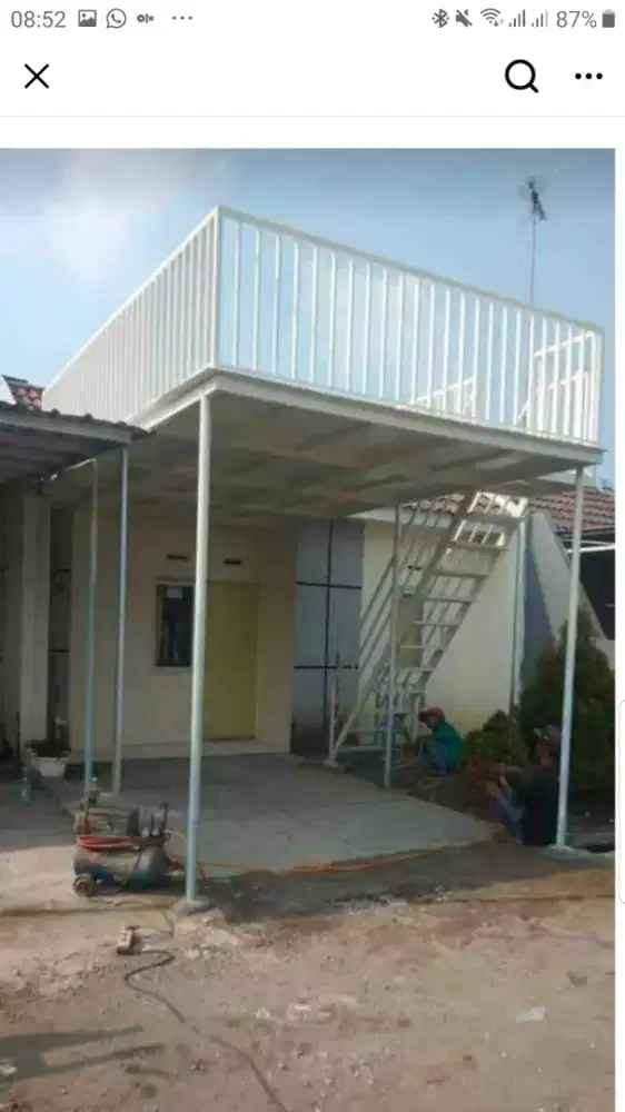 Kanopi balkon plafon pvc langsung pengrajin