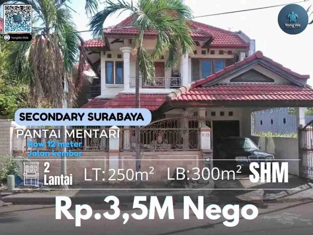 Dijual Rumah Pantai Mentari Surabaya Kenjeran
