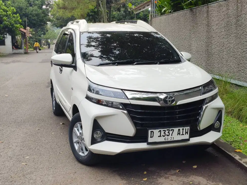 toyota avanza G 1.3 mt 2020 km8rb putih mulus bandung