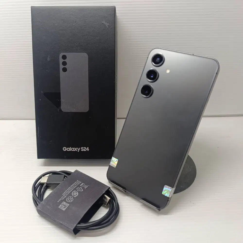 RARE 512GB  SAMSUNG GALAXY S24 5G 8/512 ONYX BLACK FULLSET  EX SEIN NO