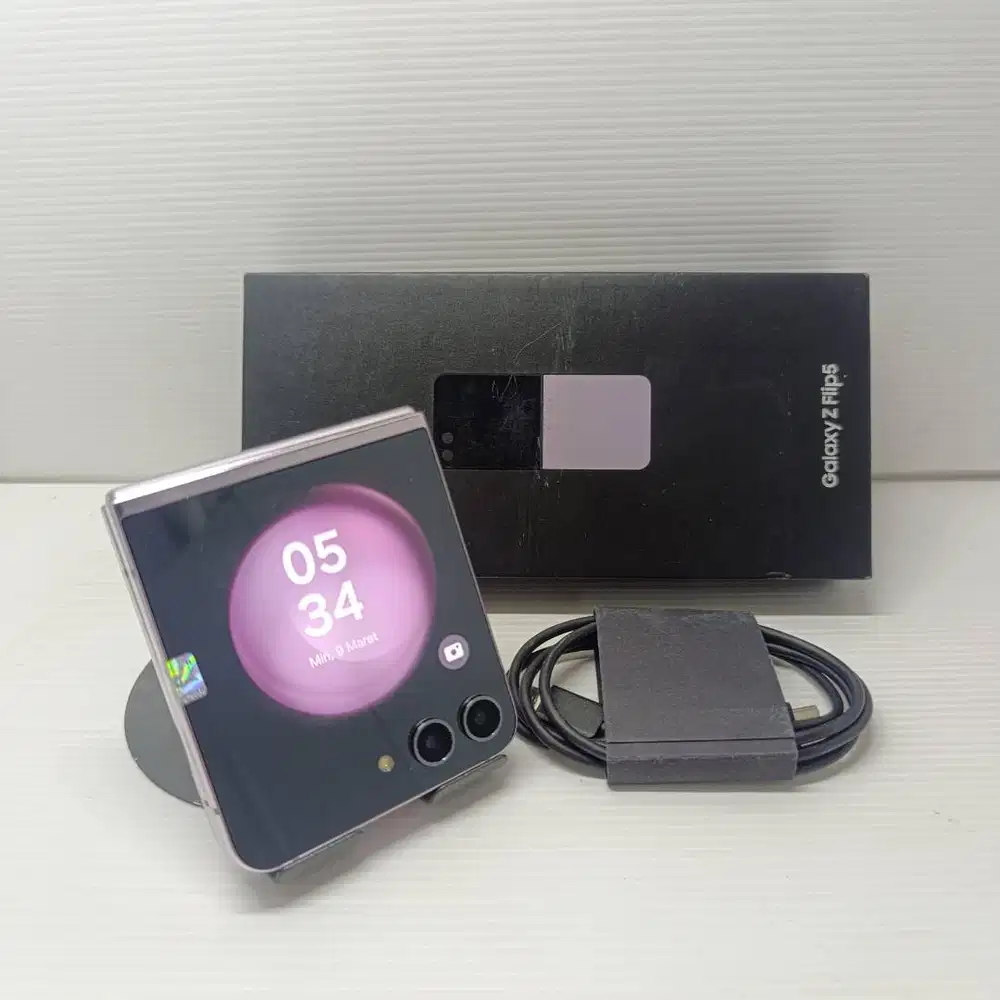 TERMURAH! SAMSUNG GALAXY Z FLIP 5 5G 8/256 LAVENDER FULLSET NO MINUS B