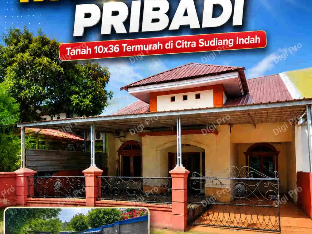 Rumah 10x36 Lengkap Kolam Renang, Lokasi Sudiang, SHM
