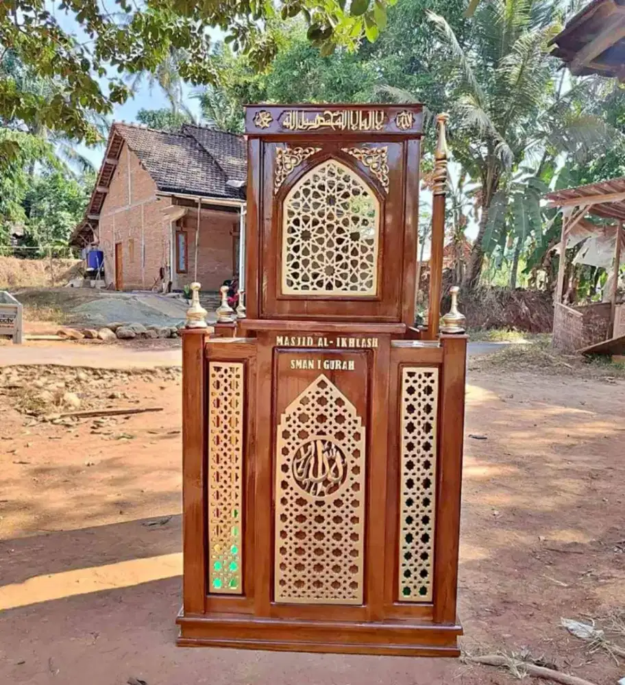 Mimbar podium minimalis masjid