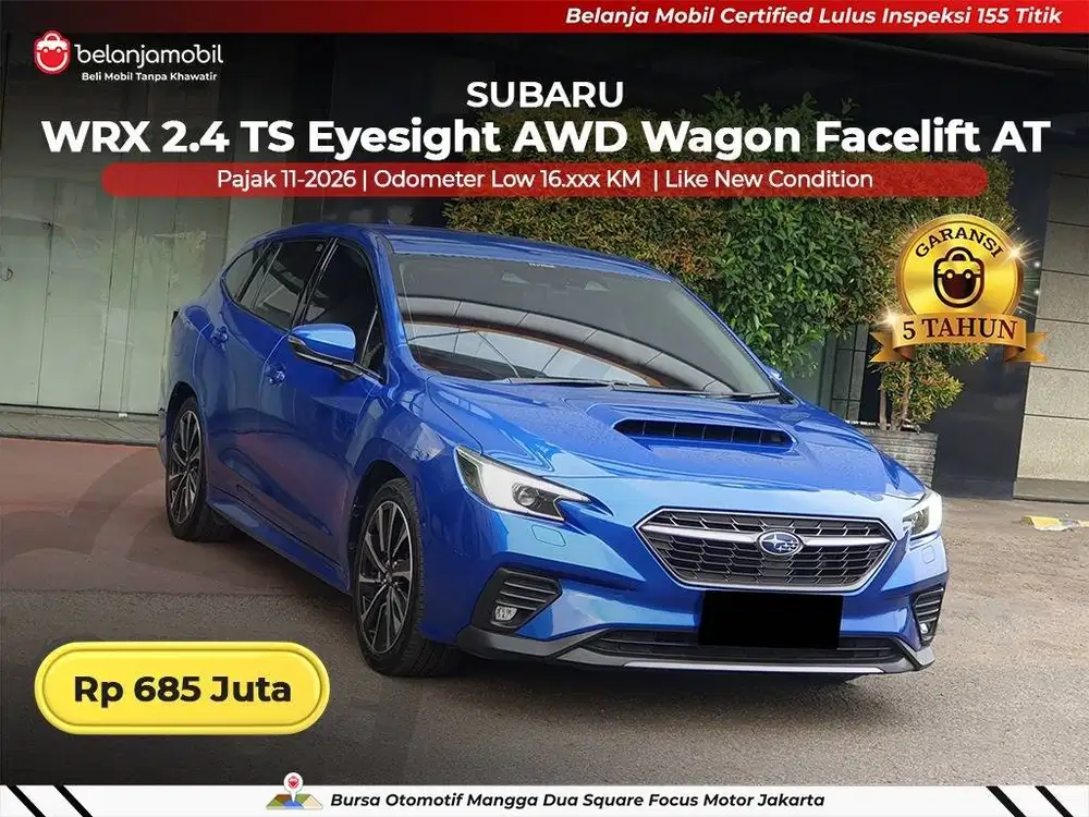 [LOW KM 16RB] Subaru WRX 2.4 TS Eyesight AWD Wagon Facelift 2023/2024