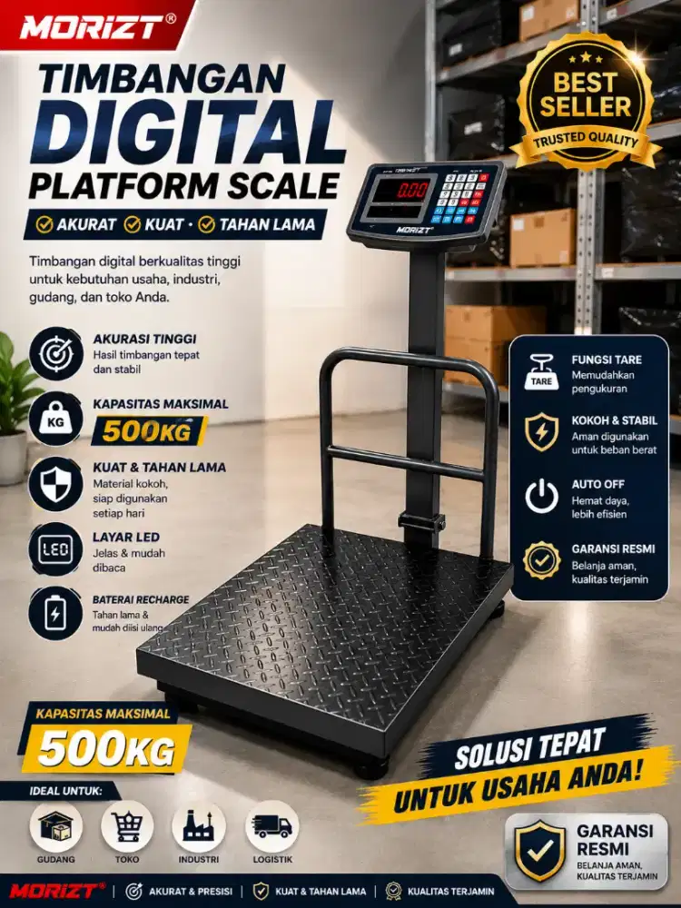 Timbangan lantai digital 500kg Morizt