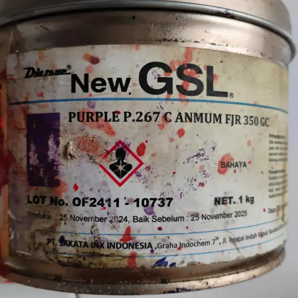 Tinta Cetak Sakata Inx - New GSL PURPLE P.267 C ANMUM FJR 350 GC