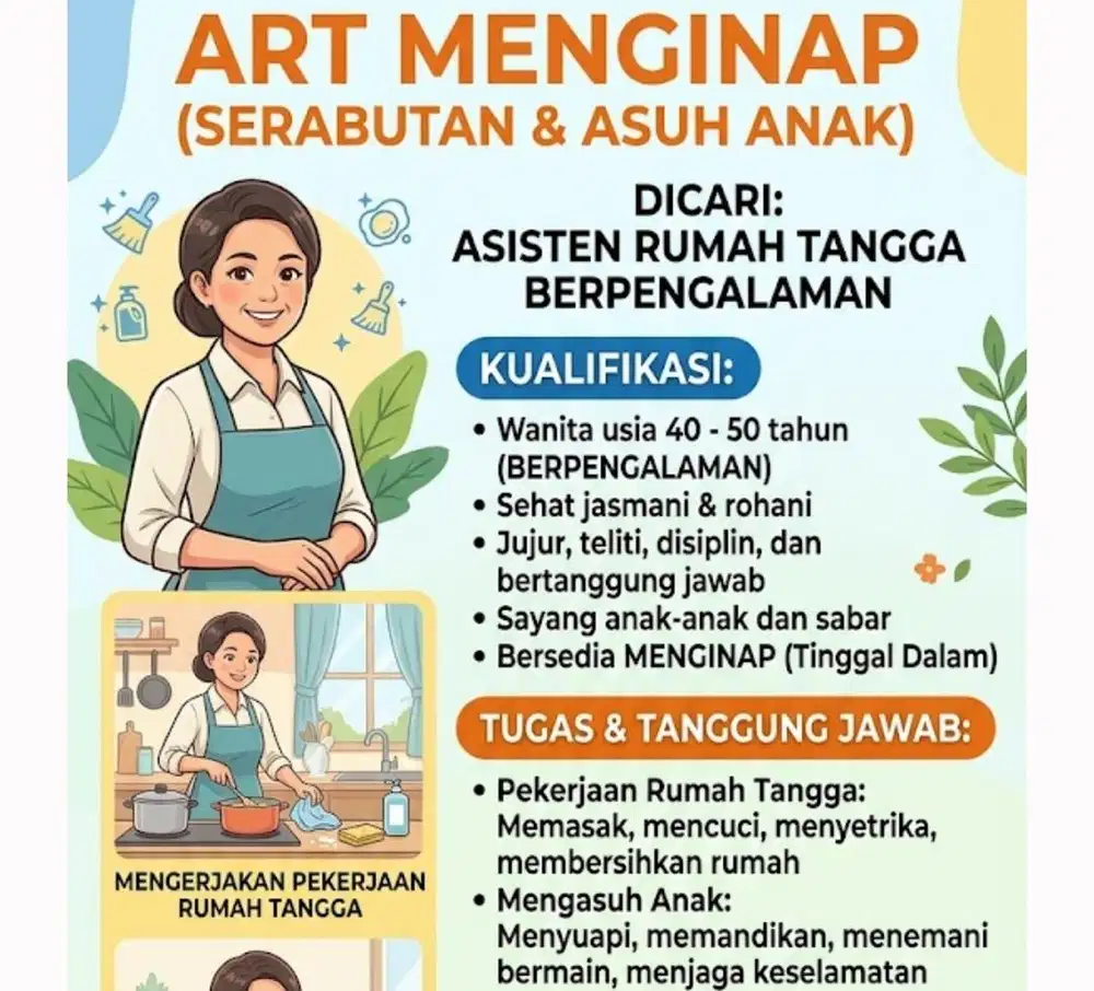 ART Serabutan dan mengasuh anak