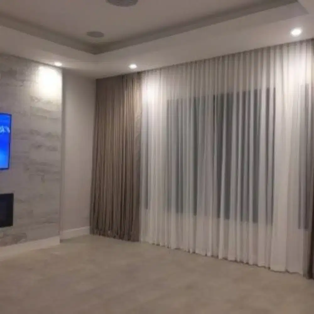 Pasang gordyn gorden murah vertikal roll blind jasa wallpaper dinding