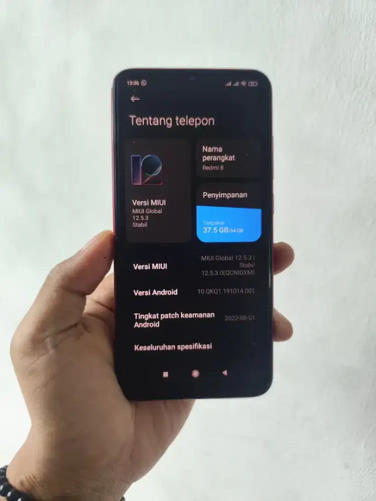 Xiaomi Redmi 8
RAM 4/64
Sidik jari,Face id aman
Snapdragon