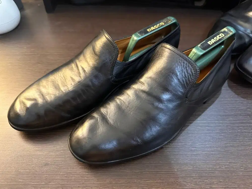Bally Furco Leather Slip-on Dress Shoes