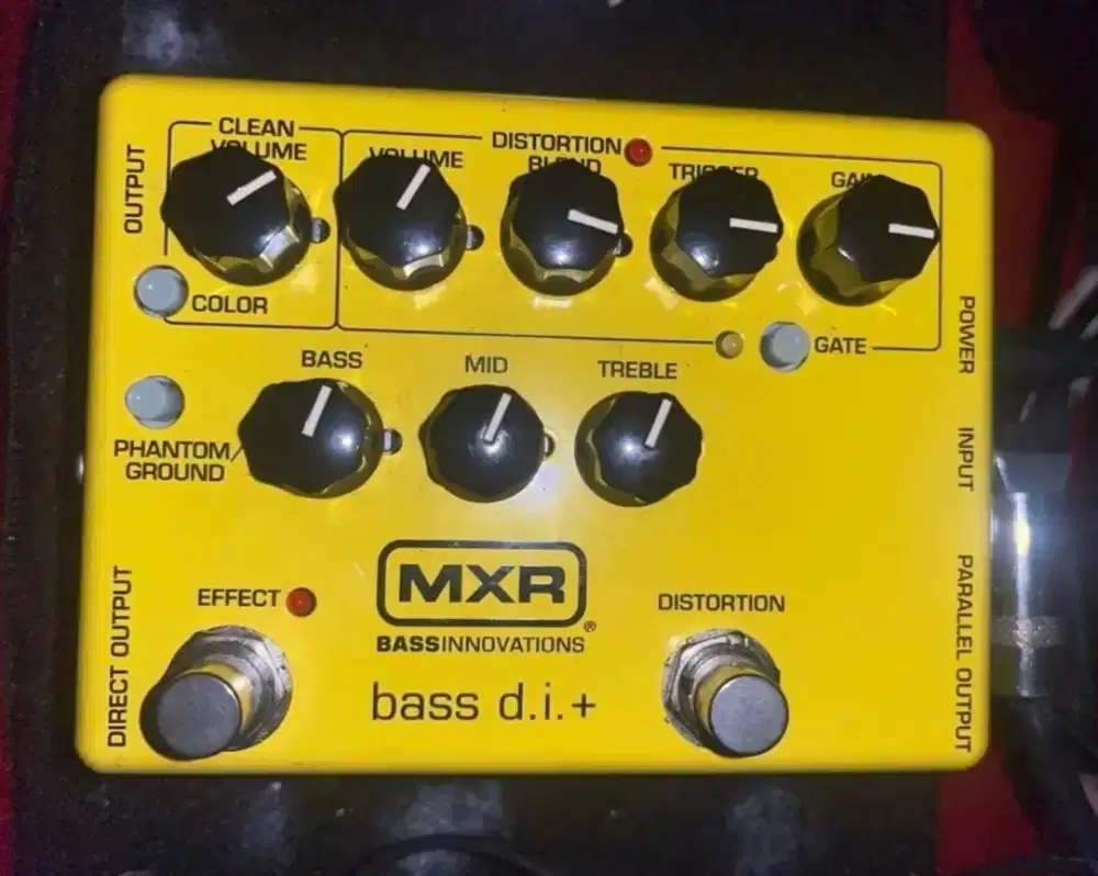 Efek Gitar Bass MXR Preamp M80 Yellow XLR Drive Distortion Pedal