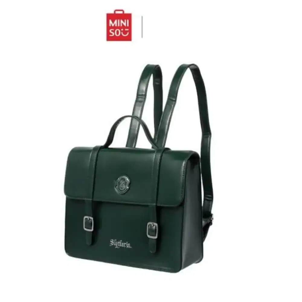DIJUAL TAS RANSEL SLYTHERIN ORIGINAL MINISO