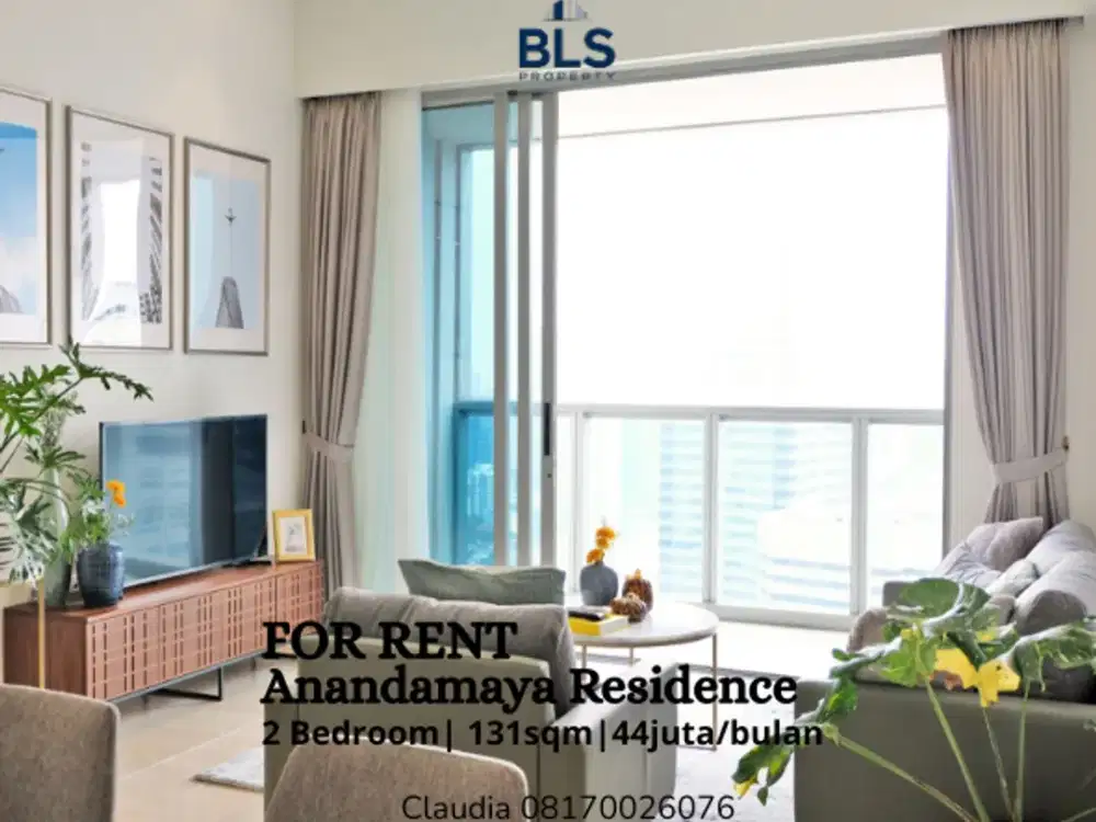 FOR RENT Apartment Anandamaya Residence 2BR