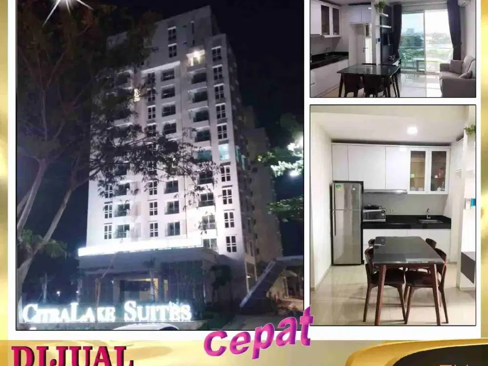 DIJUAL APARTEMEN 1 BR DI CITRA LAKE SUITE CITRA GARDEN 6 CENGKARENG JAKARTA BARAT