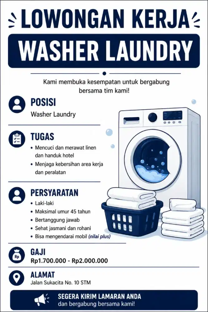 Lowongan kerja laundry
