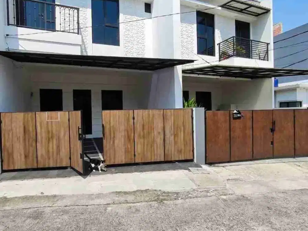 Rumah cluster 1 M an Jakarta selatan akses jalan lebar dekat exit Tol