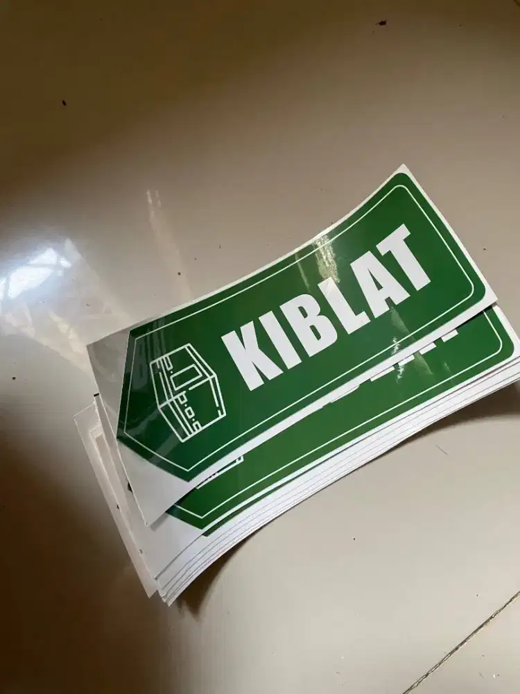 STIKER ARAH KIBLAT 10 pcs