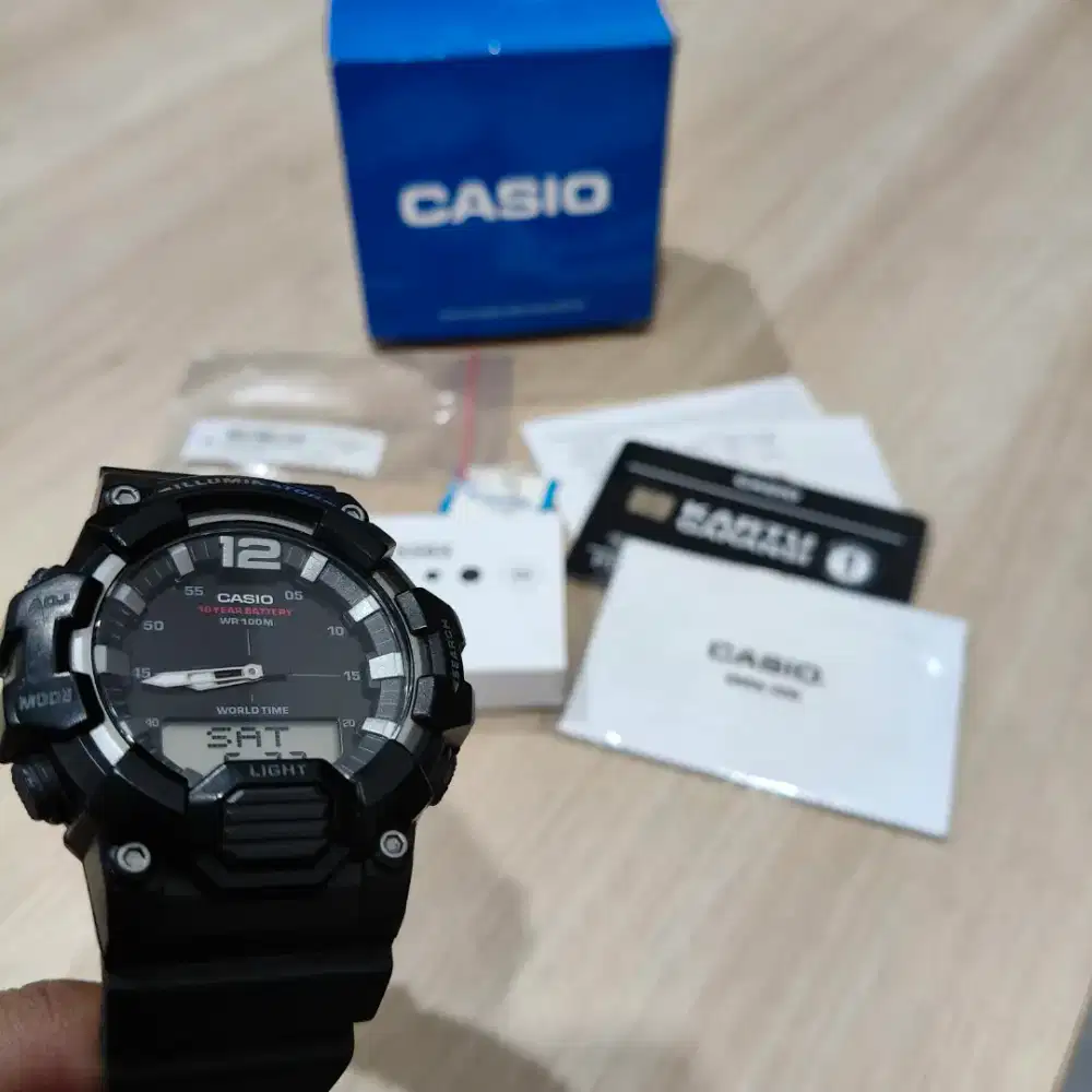 Jam Casio Model G-Shock HDC-700-1AVDF Black Like New