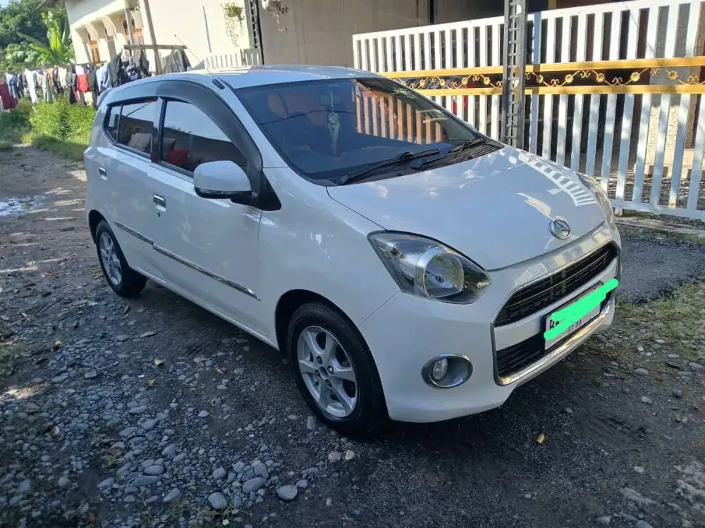 “Daihatsu Ayla X AT 2014 Putih Pajak Hidup Matic Halus Siap Pakai