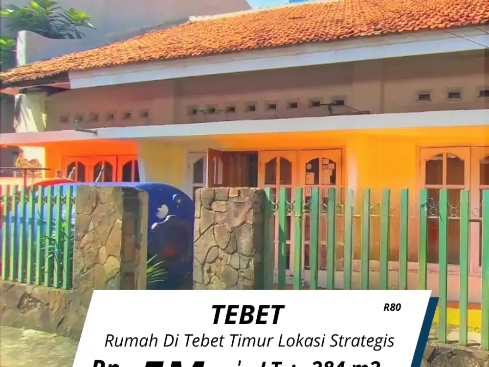 Jual rumah Tebet Timur lokasi strategis dekat Supomo ( R80 )