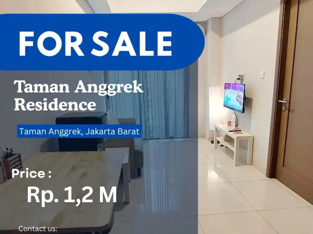 TURUN HARGA Dijual Cepat 1BR City Best Unit di Taman Anggrek Residences