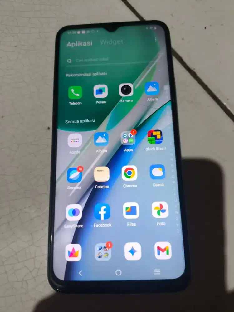 Hp vivo y18 ram 8 gb (4+4) / 128