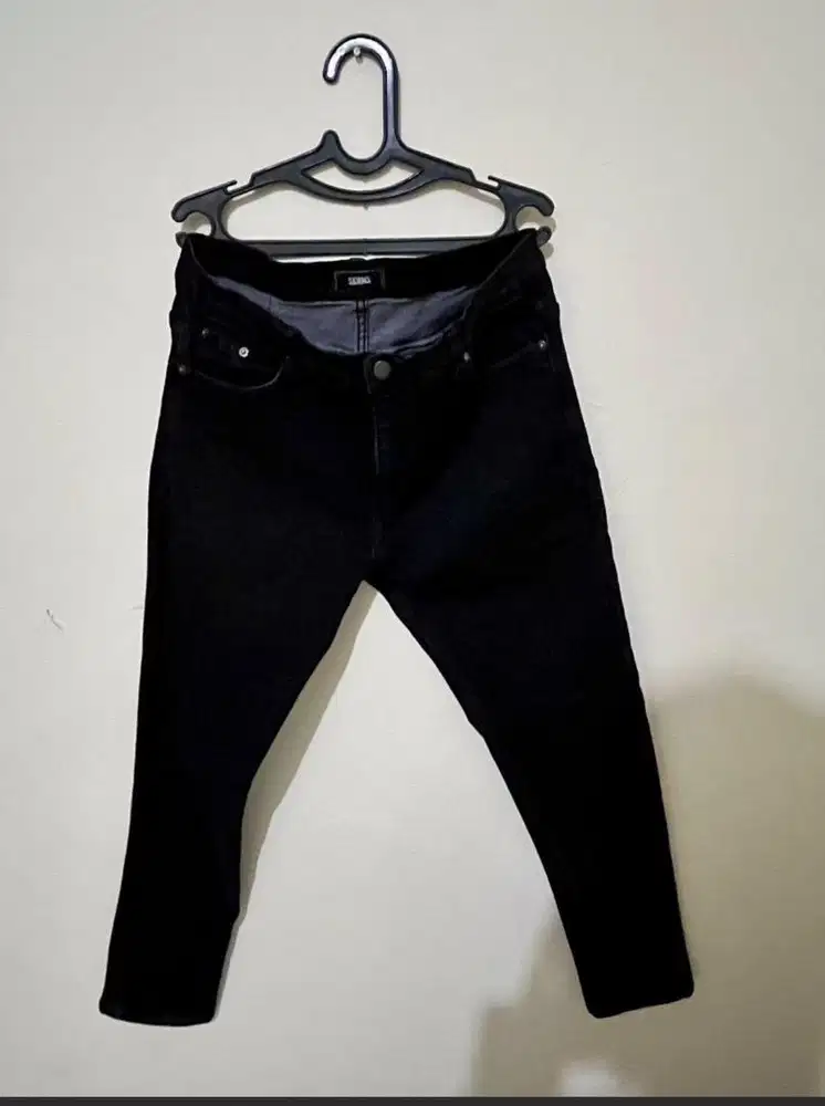 CELANA PANJANG SCREAMOUS DENIM DMITRY BLACK WASH BLACK