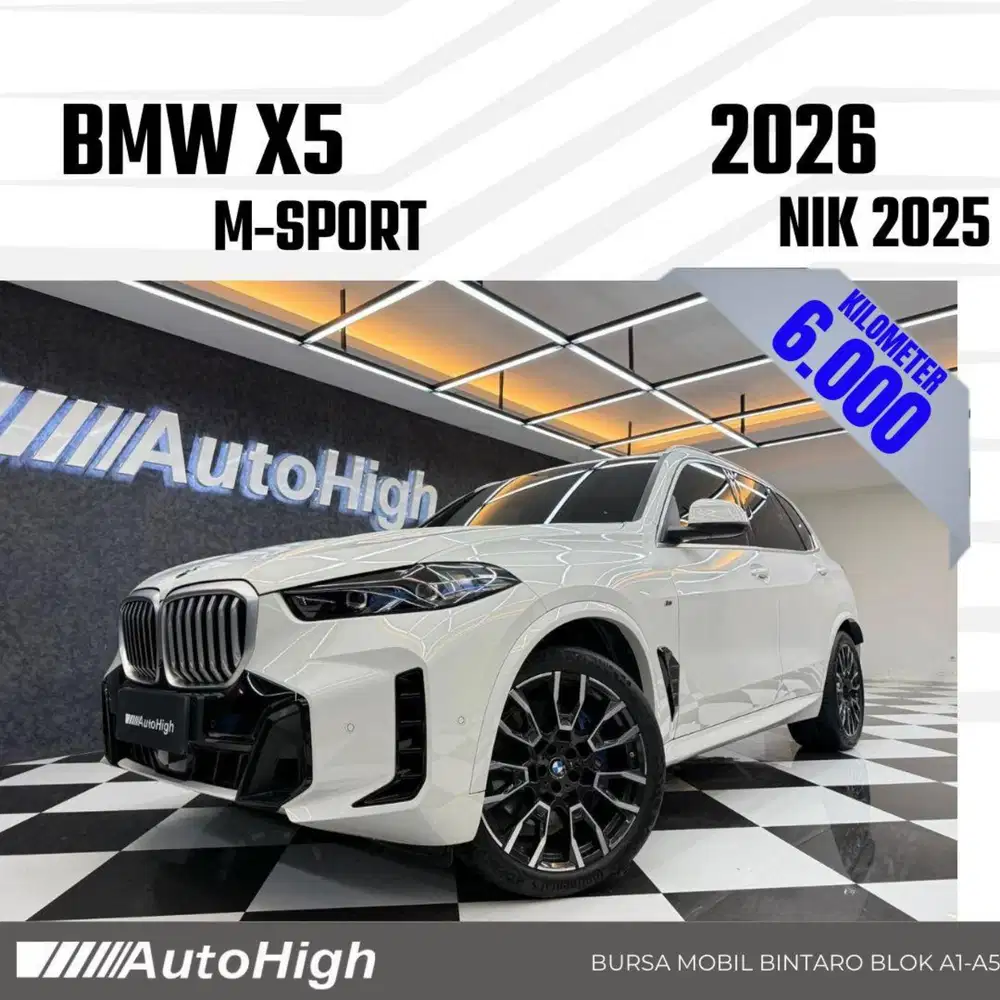 DP10% [Km6.000] X5 M-Sport LCi 2025 White Reg 2026 #AUTOHIGH