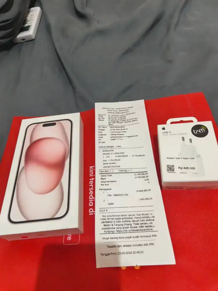 IPHONE 15 128GB  SEGEL IBOX BY ERAFONE