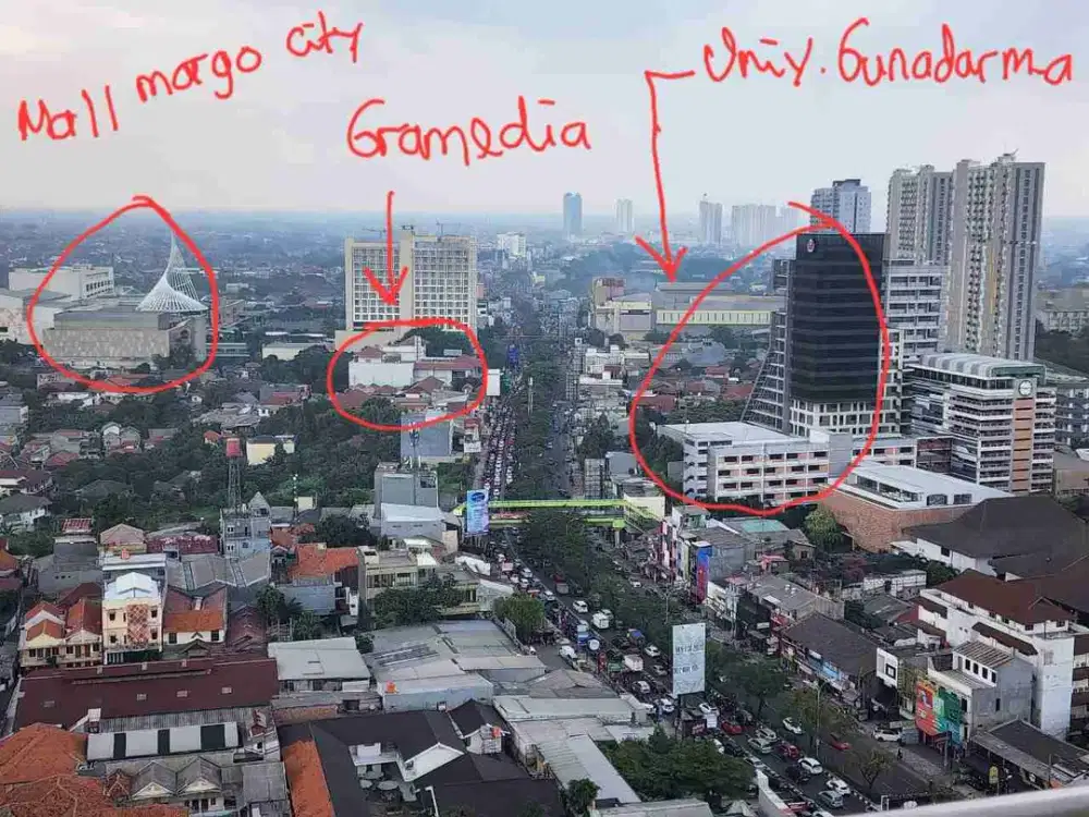 apartement Margonda dekat UI furnished belum pernah huni