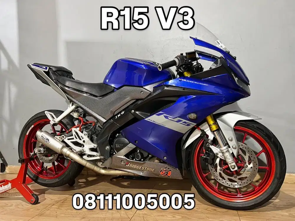 JUAL YAMAHA R15 V3 TH 2017 AKHIR MODIF GANTENG GAN