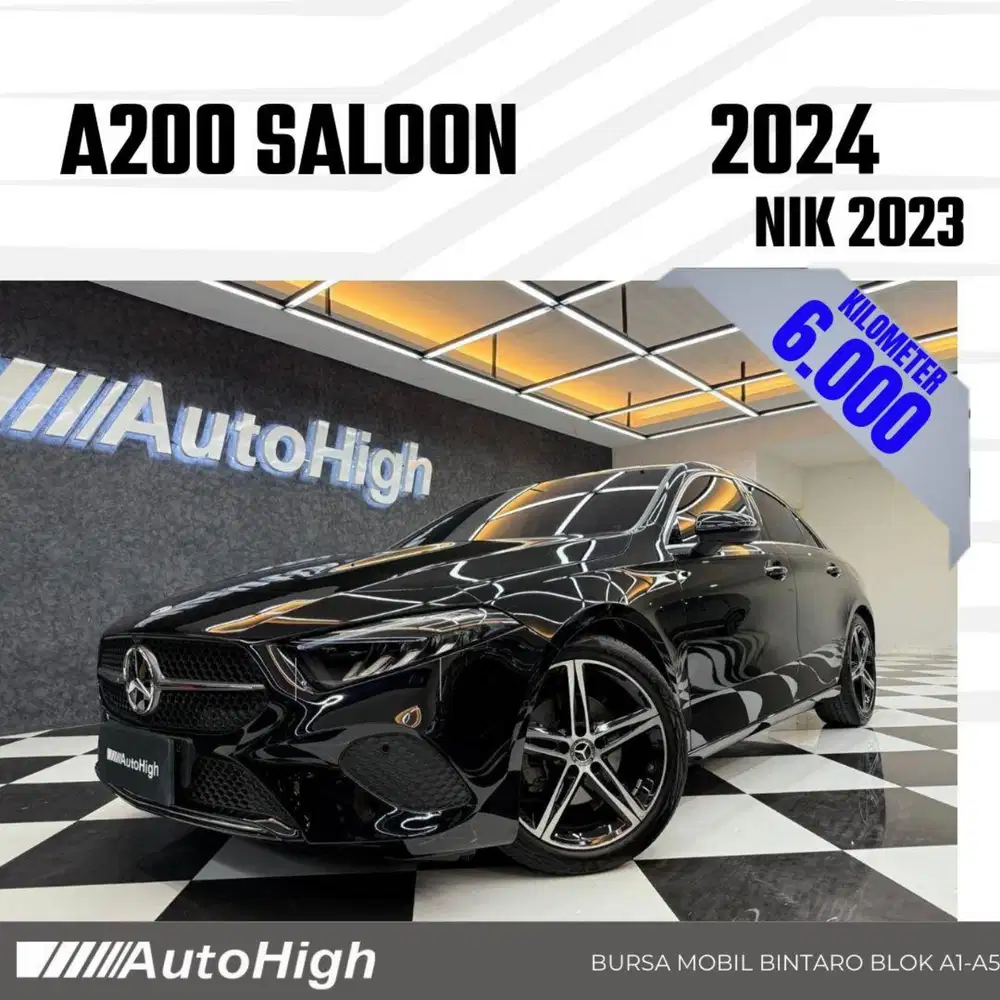 DP10% [Km6.000] A200 Sedan Sunroof 2023 Black Reg 2024 #AUTOHIGH