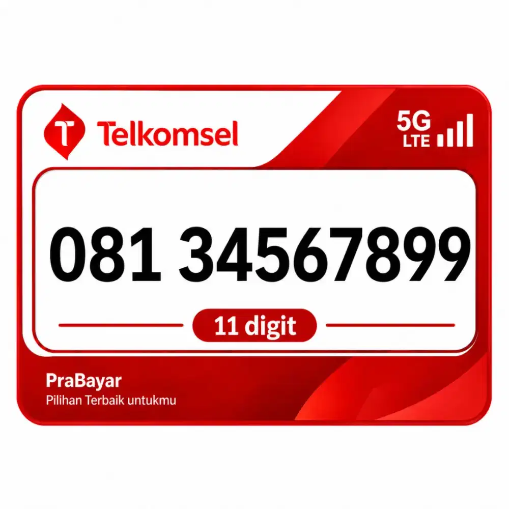 Nomor cantik 11 Angka Telkomsel