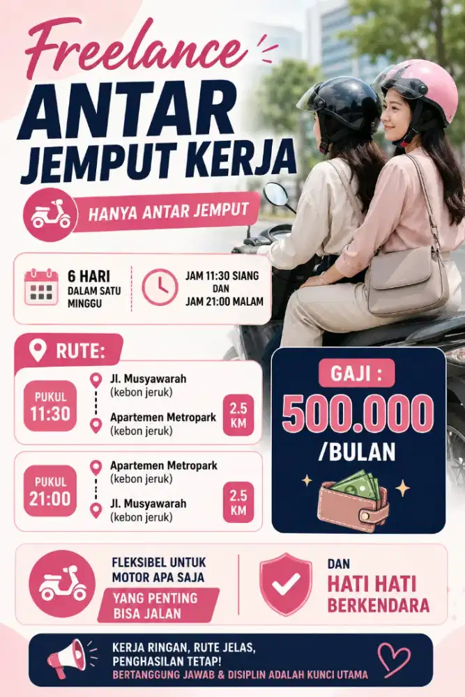 Freelance antar jemput