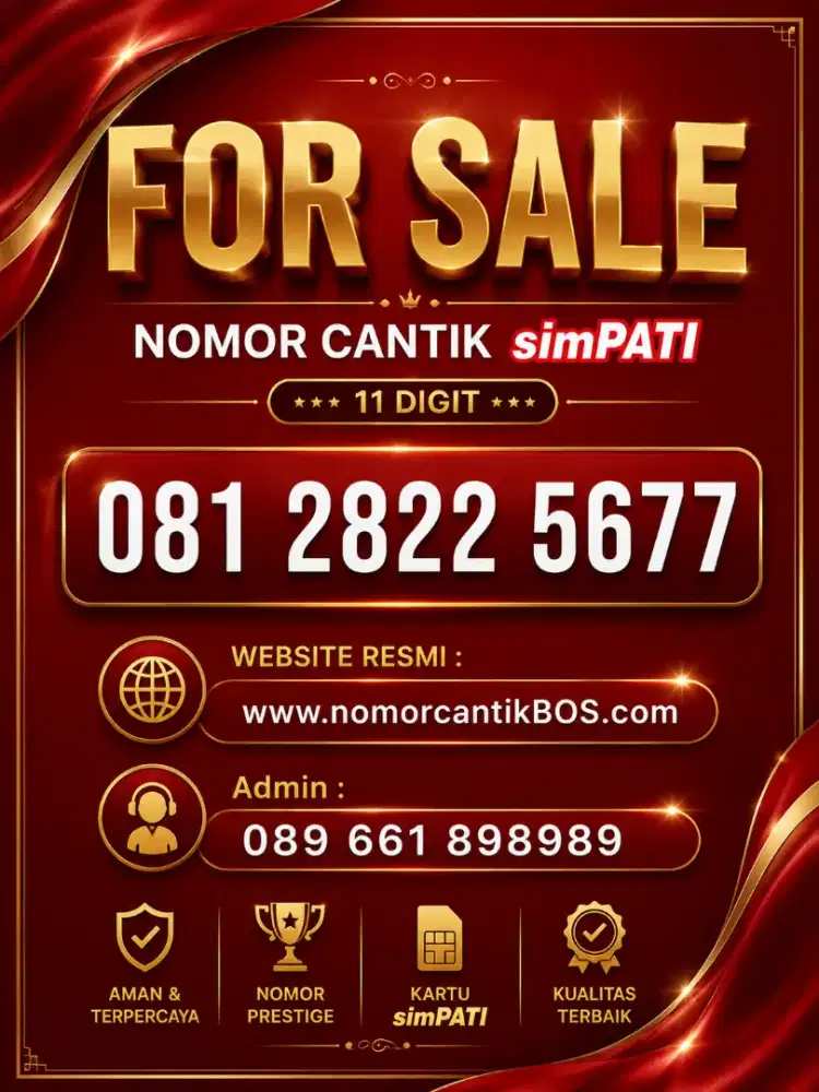 Nomor Cantik simPATI 11 digit urut naik 5677 langka